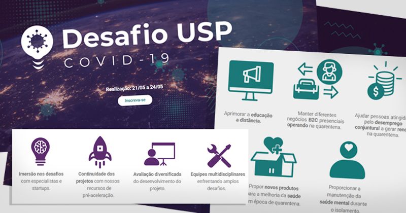 ​Desafio USP Covid-19 busca ideias inovadoras para ajudar na pandemia
