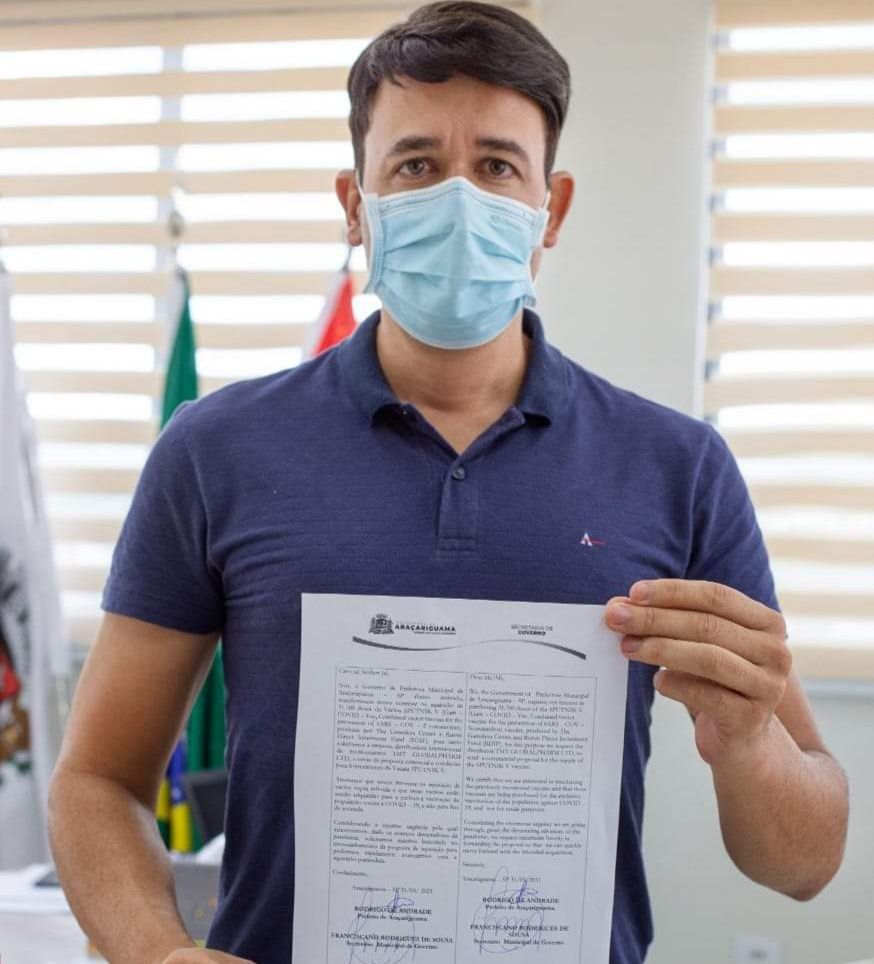 Câmara autoriza prefeito de Araçariguama a comprar vacina Sputnik V