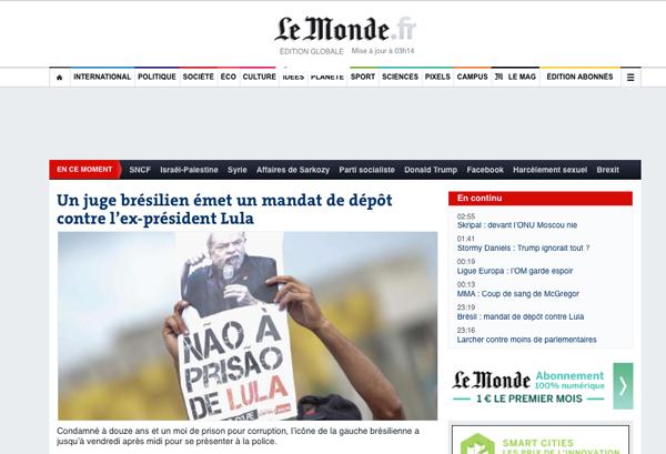 STF rejeita habeas corpus a Lula por 6 a 5. Petista terá que se entregar à PF nesta sexta-feira
