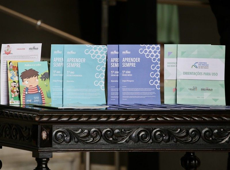 Materiais foram organizados pela Secretaria de Educação do Estado (Foto: Divulgação)