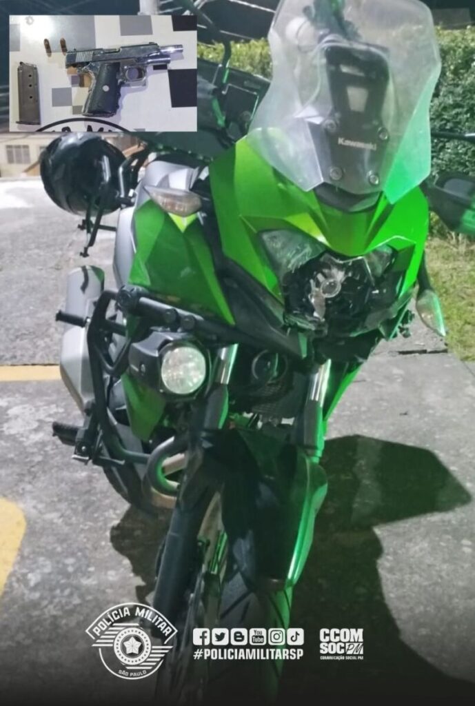 Cotia: em tentativa de fuga, homem é preso com motocicleta roubada na Raposo Tavares