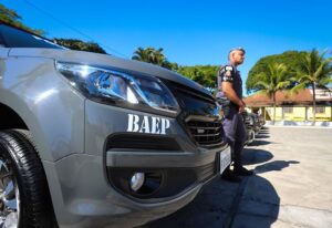 Policiais do 5º Baep fizeram a prisão do suspeito (Divulgação/Policia Militar)