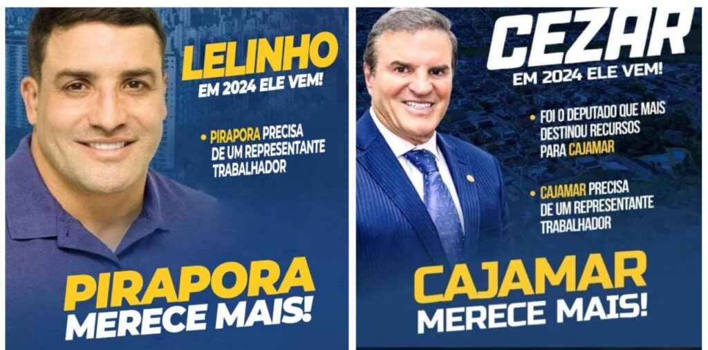 Após derrota nas urnas, Cezar e Lelinho podem lançar candidaturas em Cajamar e Pirapora