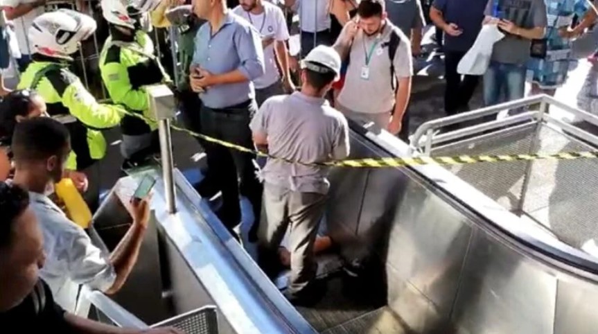 ViaMobilidade: usuários da Estação Osasco reclamam de escada rolante em manutenção