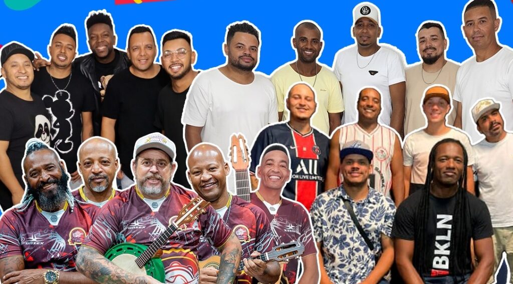 Senhores do Samba, Ponto x Pagode do Cromado, Fizart e Michell e Quem é Di Samba se apresentam no evento (Divulgação/Prefeitura de Itapevi)