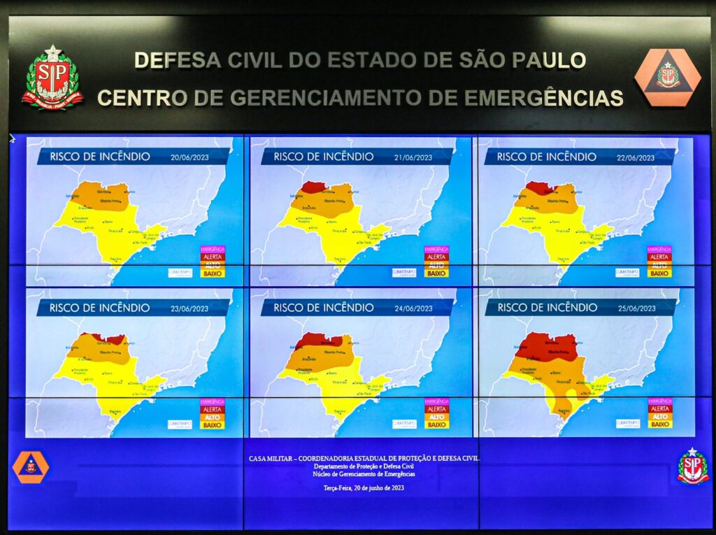 Defesa Civil acende alerta para risco de incêndios no estado