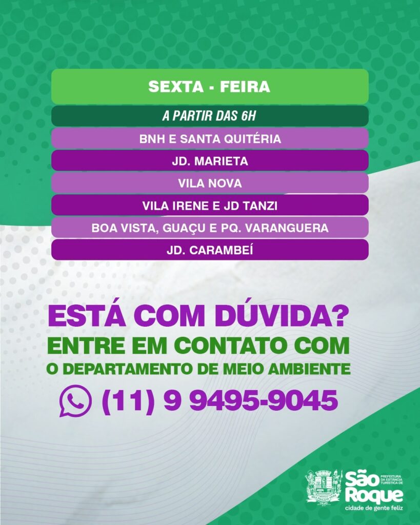 São Roque amplia coleta seletiva e passa a incluir lixo eletrônico