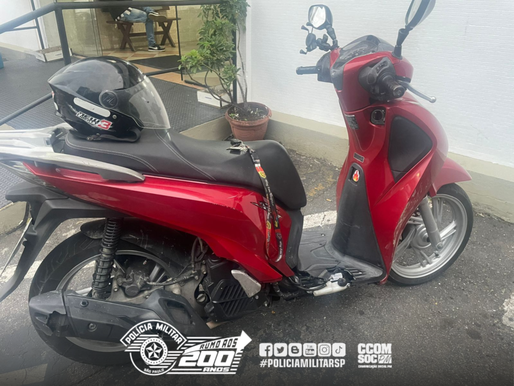 Em Osasco, PM prende homem com moto roubada