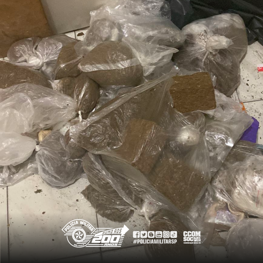 Em Osasco, PM descobre casa com abundância de maconha