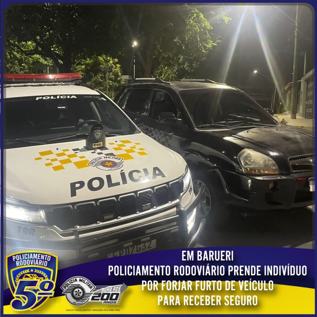 Barueri: homem forja furto de carro para receber seguro