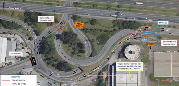 Trevo de Alphaville: neste sábado começa 2ª etapa de adequação