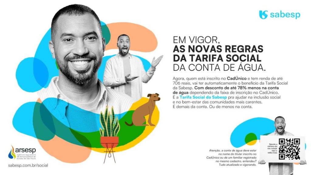 Sabesp reforça novas regras das tarifas social e vulnerável