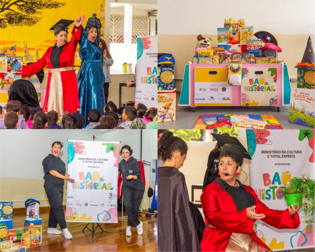 Crianças de Carapicuíba receberam projeto 'Baú de Histórias 2', que reforça a importância da leitura