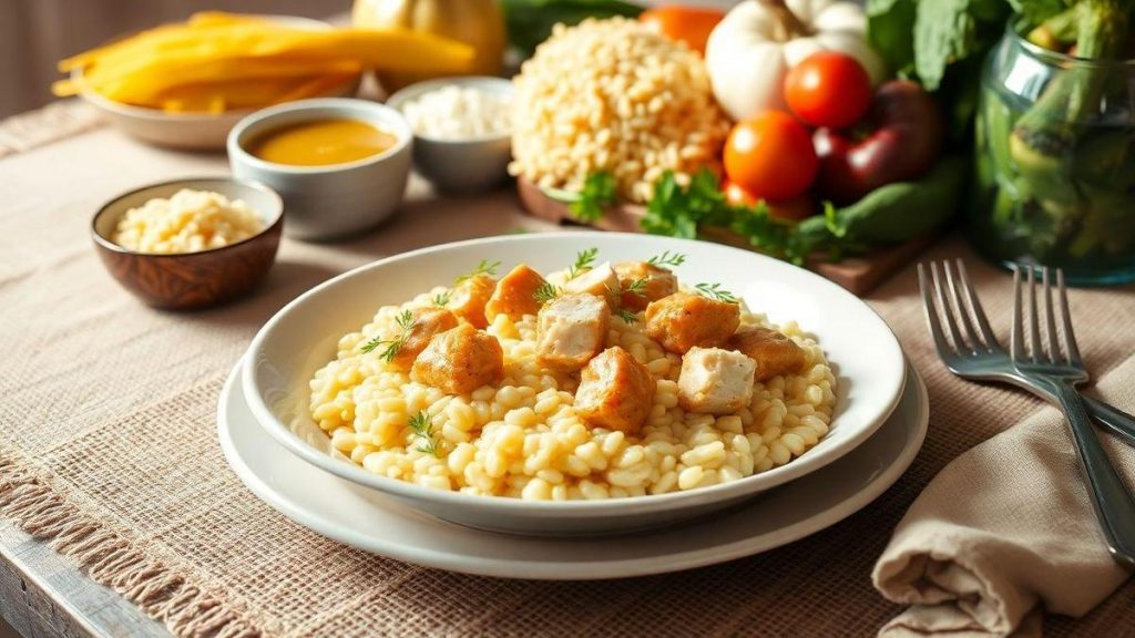 risoto-cremoso-de-frango-pronto-em--minutos-com-ingredientes-acessiveis-por-menos-de-r