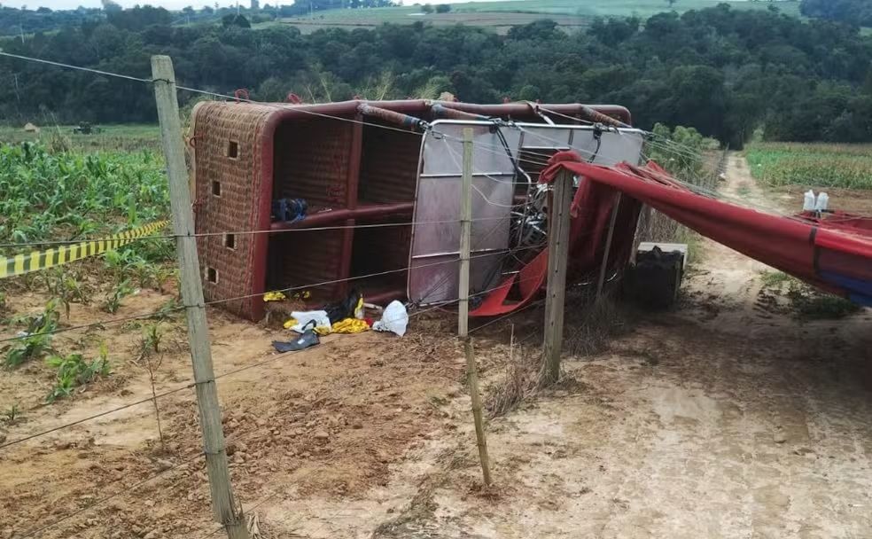 Balão cai em Capela do Alto, deixa 1 morto e feridos