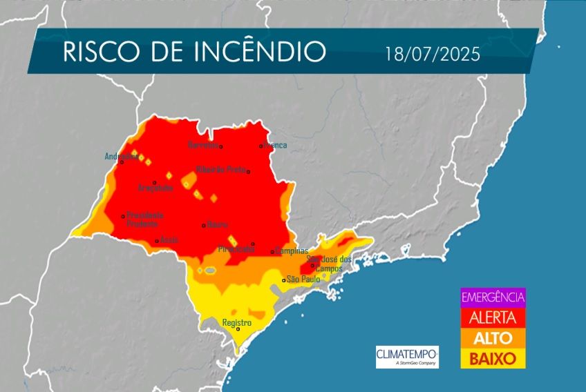 Defesa Civil alerta para incêndios em Osasco, Barueri e região