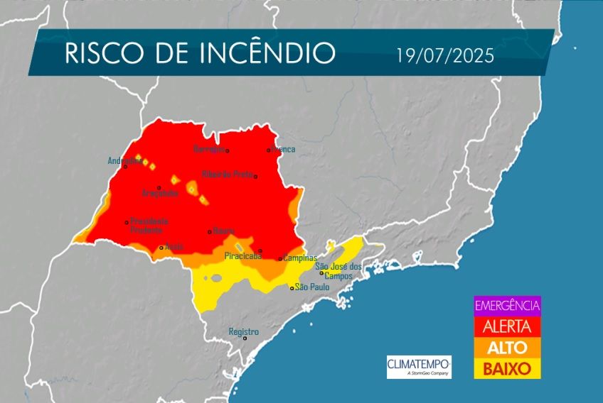Defesa Civil alerta para incêndios em Osasco, Barueri e região