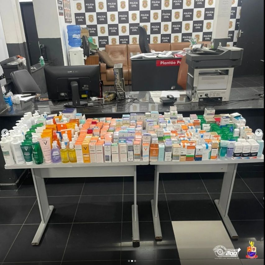 Barueri: trio é preso com mais de R$ 80 mil em medicamentos e cosméticos