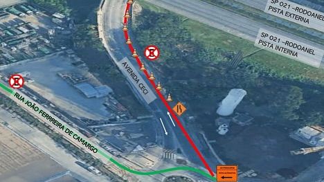 Barueri: obra em viaduto provoca interdição parcial de avenida na sexta (24)