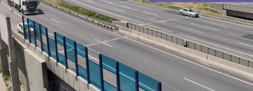 Barueri: Rodoanel instala novas barreiras acústicas no Km 21