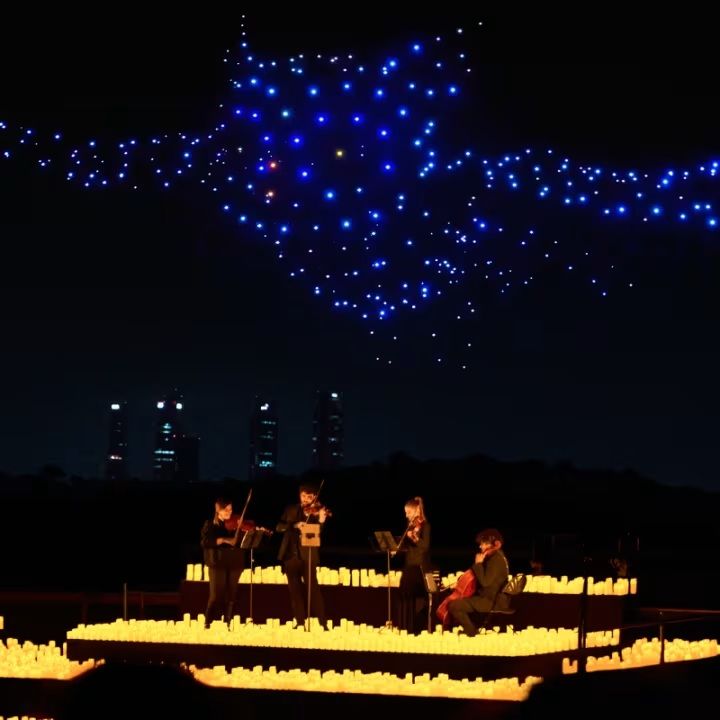 Villa-Lobos: show de drones e música clássica agita o feriado em SP