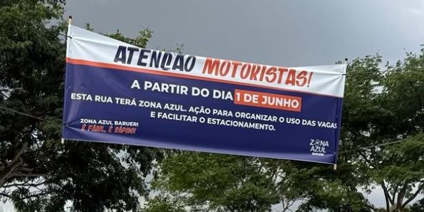 Zona Azul em Barueri avança e chega a nova área; veja onde será a cobrança