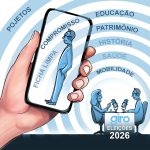Arte sobre as eleições 2026 produzida por Carlinhos Muller