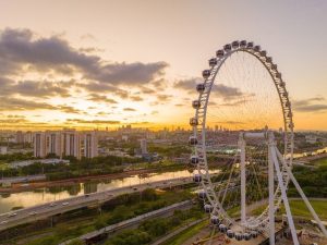 Roda Rico é a roda gigante localizada no Parque Cândido Portinari em São Paulo