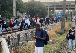 Linha 8 registrou um descarrilamento de trem