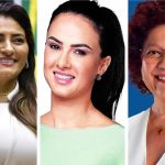 Candidatas mulheres: Ely Santos, Bruna Furlan e Ângela Maluf