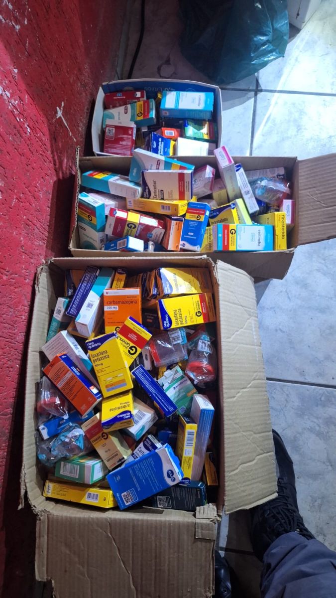 Medicamentos apreendidos pela PM em casa de Itapevi