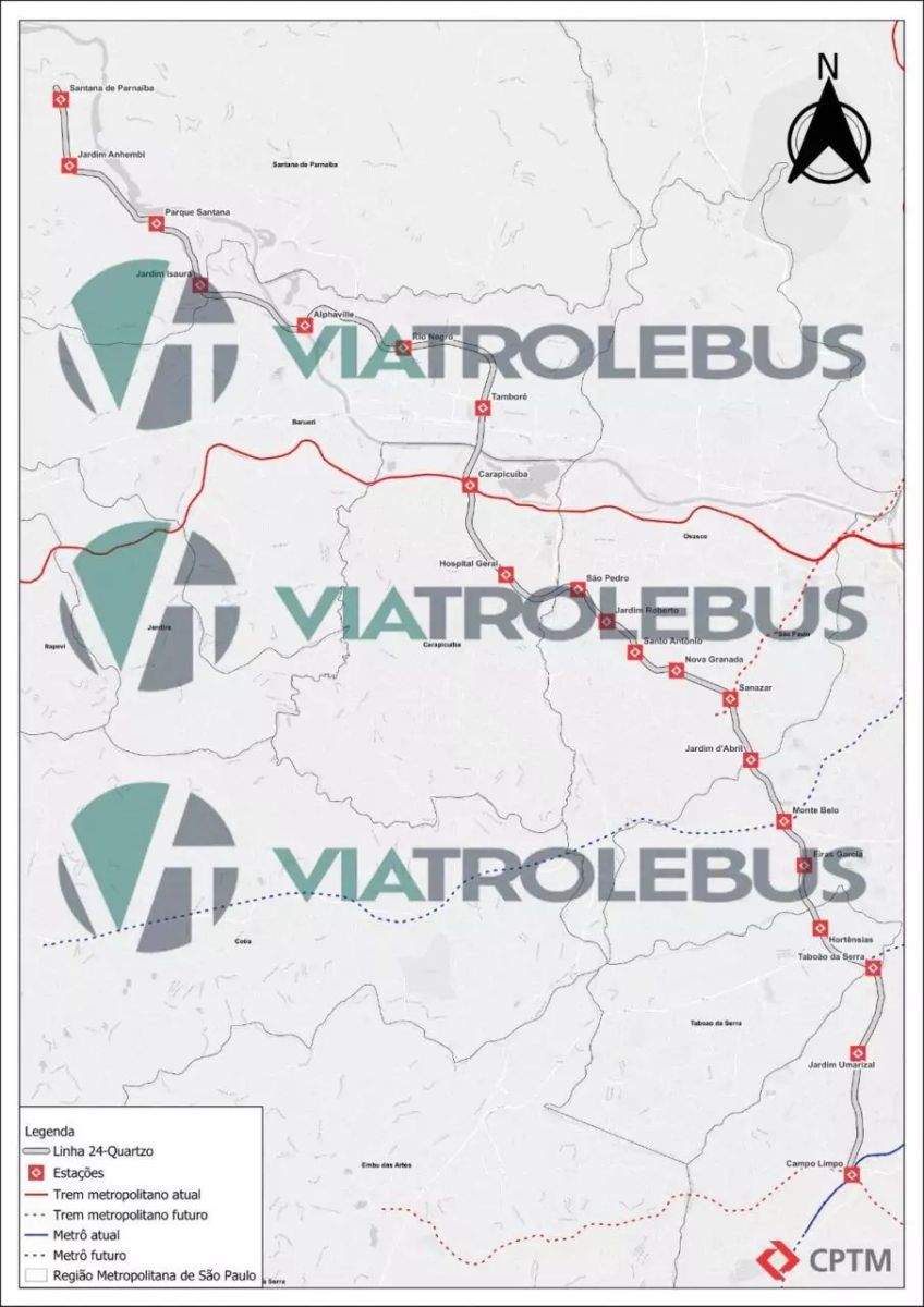 Linha 24: rota vai atender 840 mil passageiros de Alphaville e 5 cidades