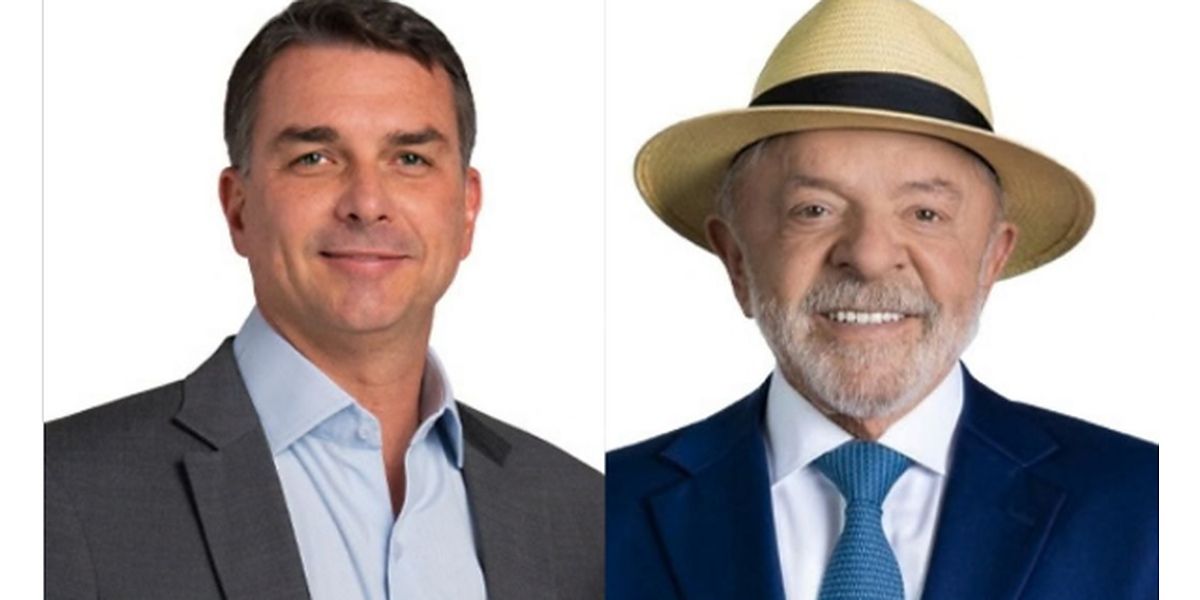 Flávio Bolsonaro e Lula
