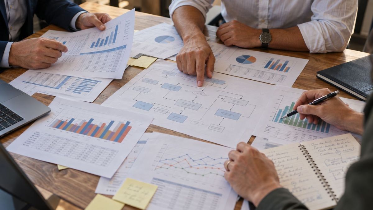 Análise de causas e problemas durante diagnóstico empresarial