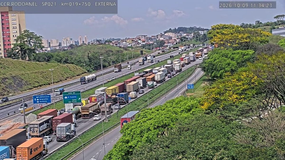 Alphaville: região tem mais de 20 pontos de lentidão nesta sexta (9)